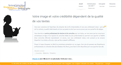 Desktop Screenshot of correction-orthographe-grammaire.com